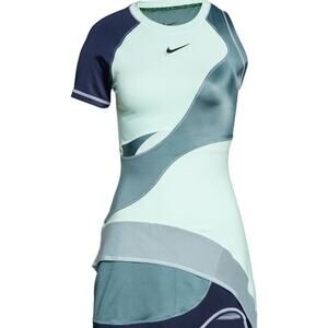 Nike Court Slam Women's Tennis 13" - NO SHORTS Size M - Paris Team Mint / Black